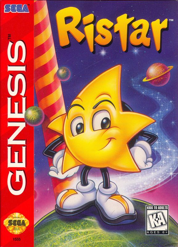 Ristar box art for Sega Genesis